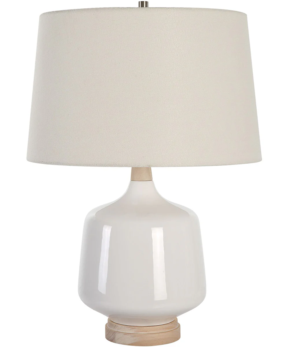 Opal Gloss White Table Lamp - Image 4