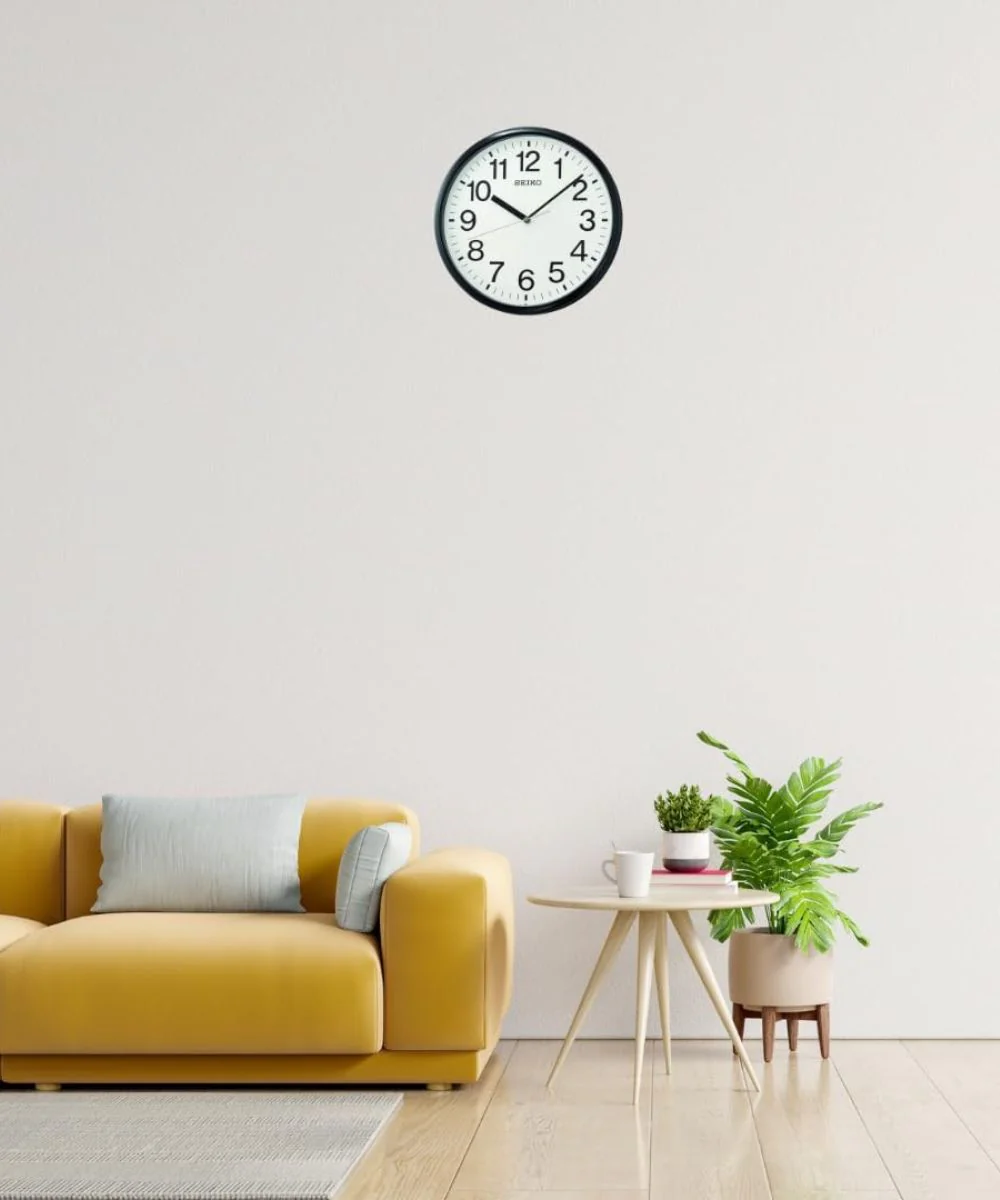 OPEN BOX 12" Business Wall Clock Black Glass Cover - Image 5