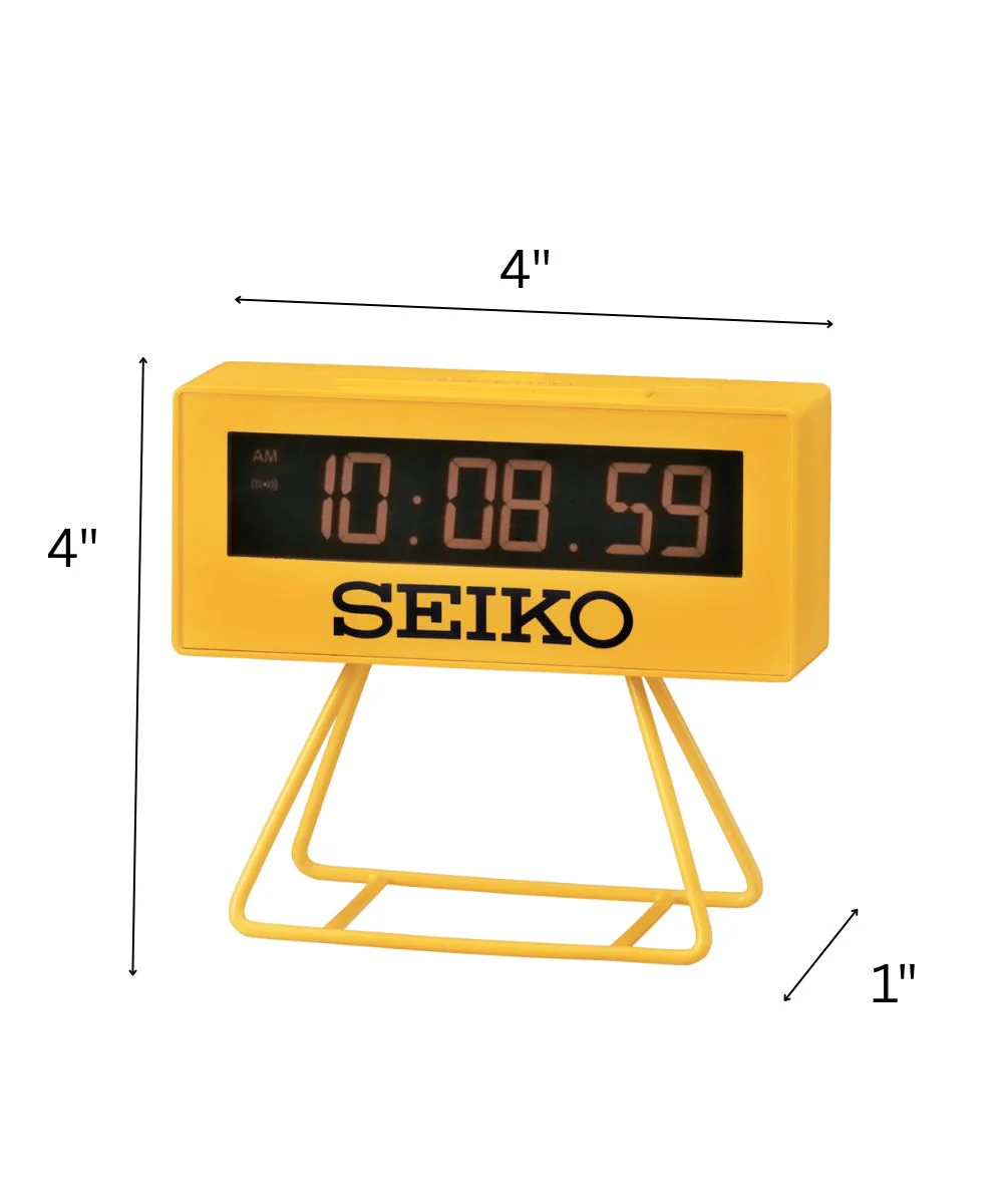OPEN BOX Desk Table Alarm Clock Mini Marathon Timer Replica with 1 Second Stopwatch, Beep Alarm with Snooze, Calendar, and Dial Light - Image 3