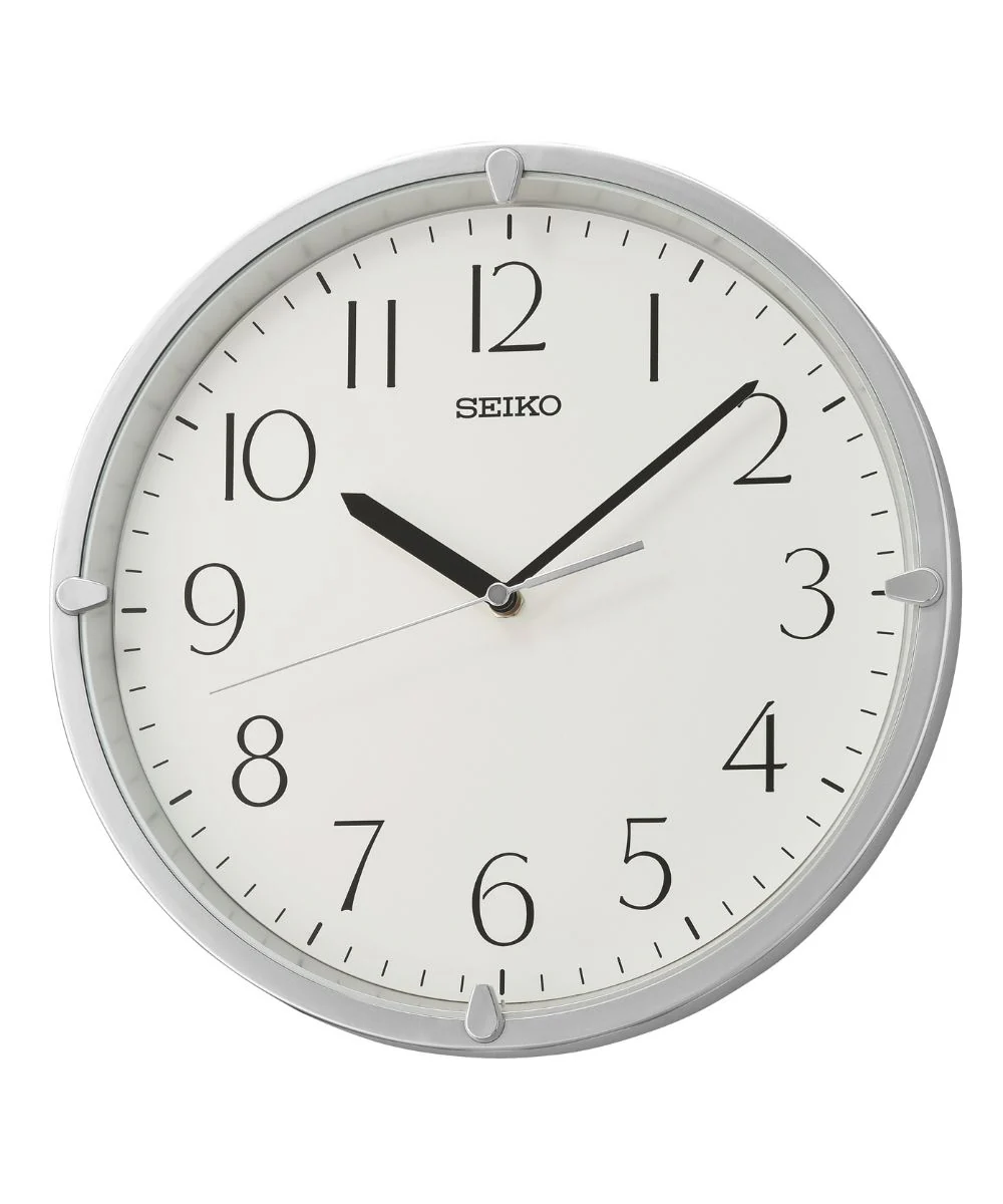 OPEN BOX Wall Clock Kuota Silver