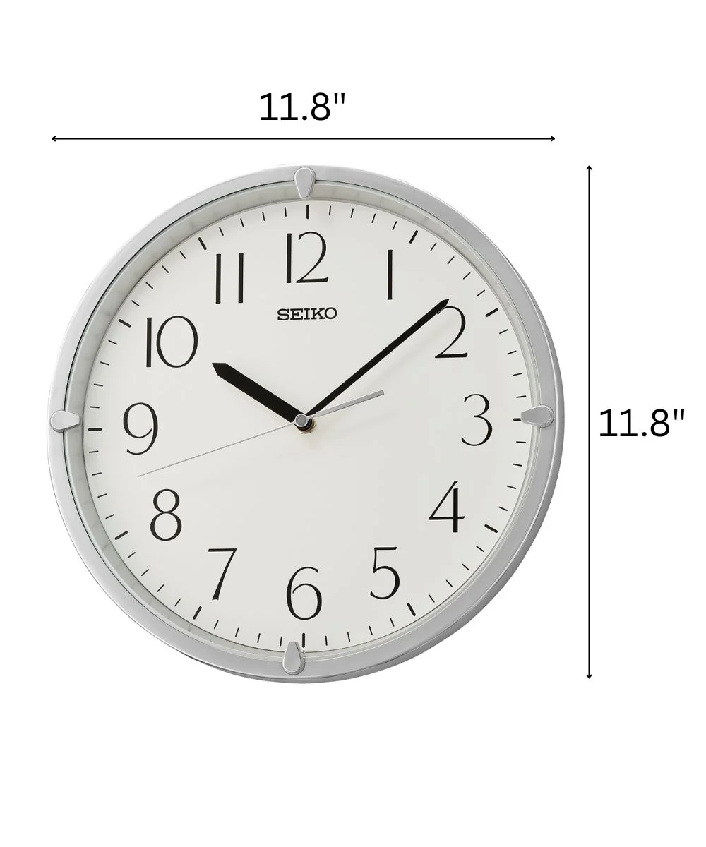 OPEN BOX Wall Clock Kuota Silver - Image 3