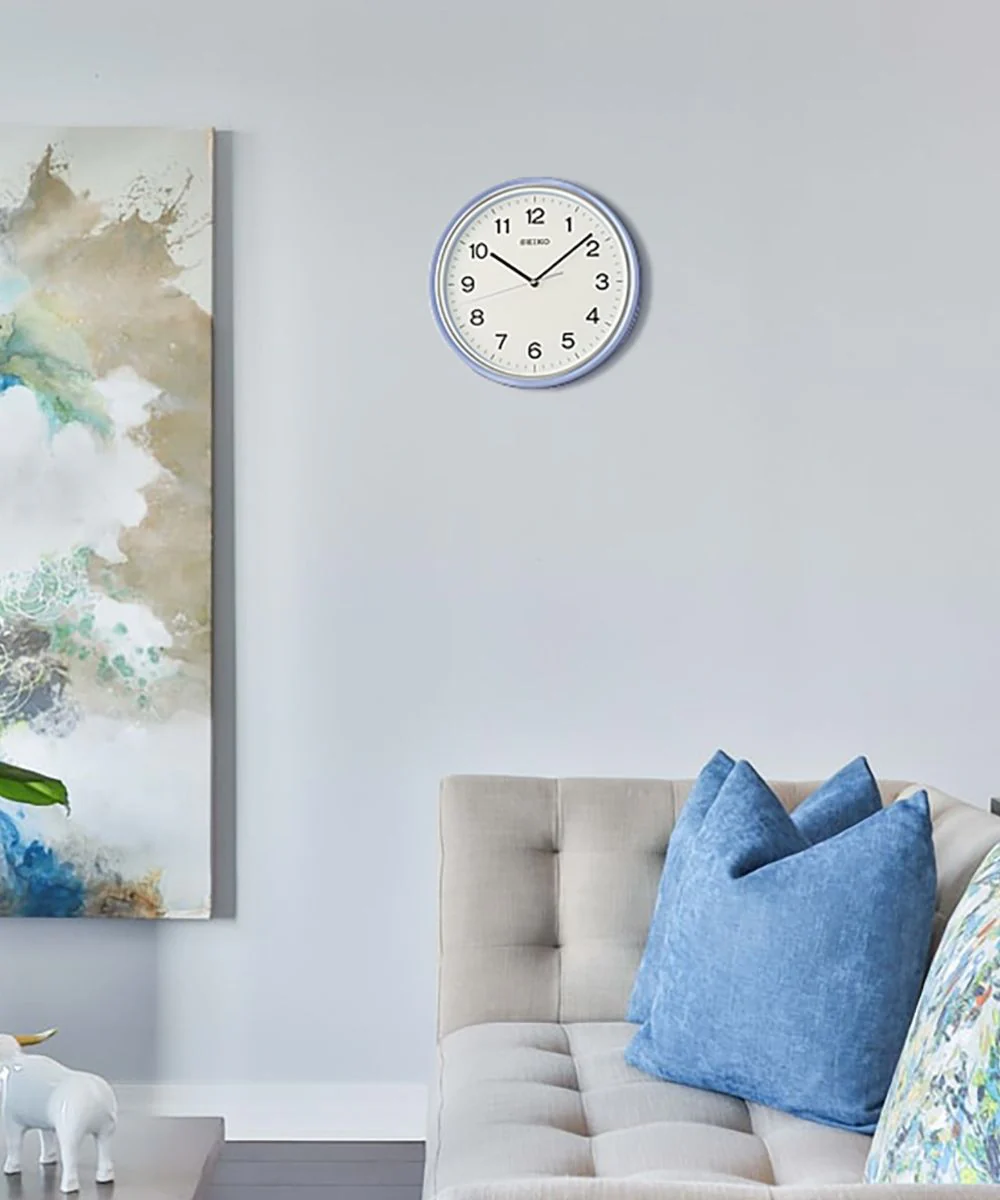 OPEN BOX Wall Clock Oita Blue Glass Cover - Image 2