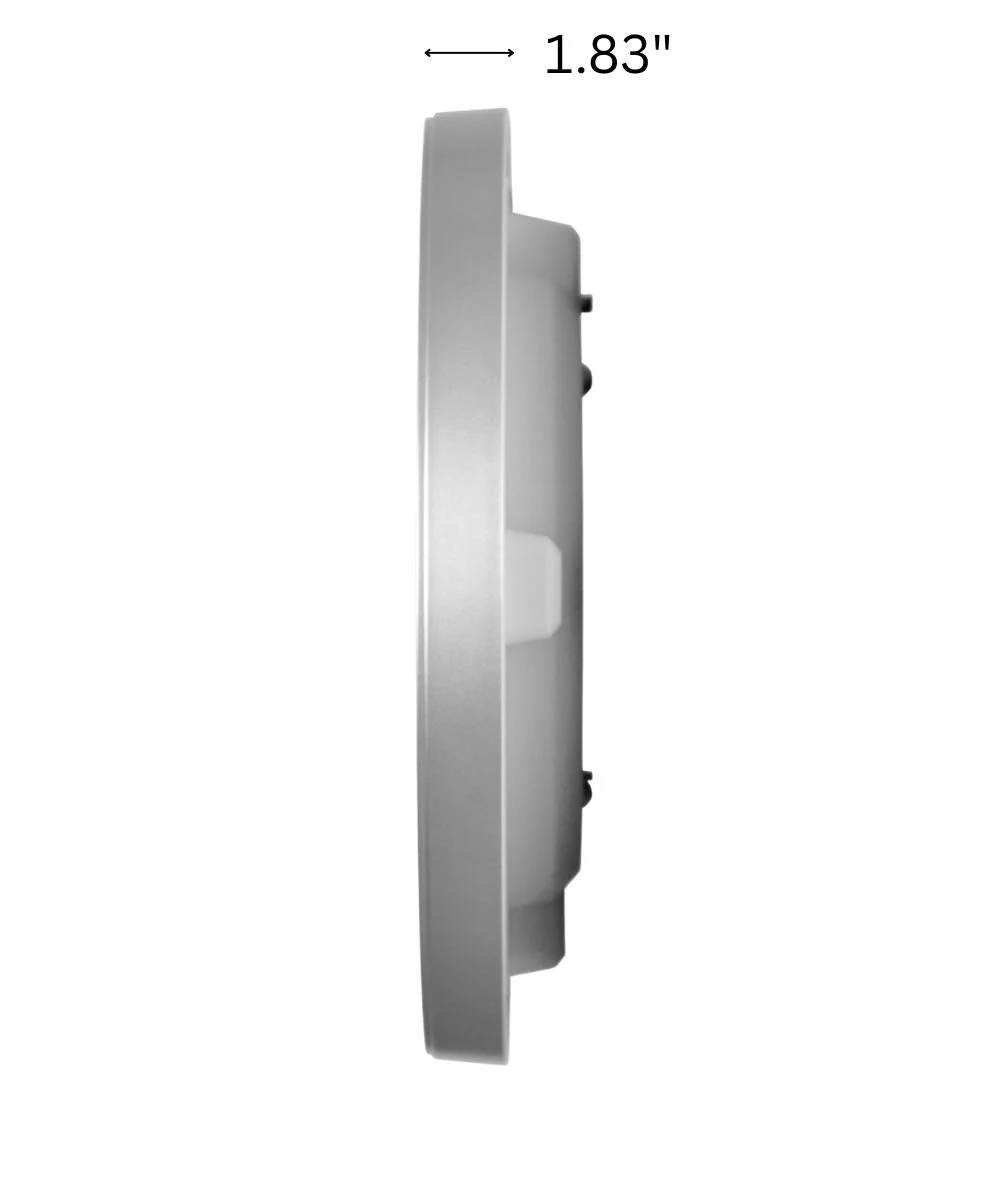OPEN BOX Wall Clock Oita Metallic Silver Glass Cover - Image 5