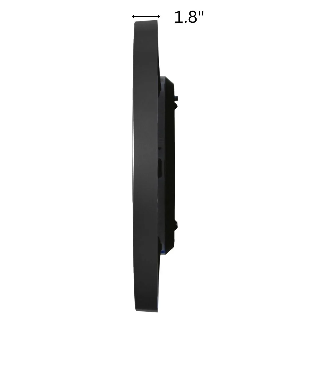 OPEN BOX Wall Clock Sano Metallic Black Glass Cover - Image 5