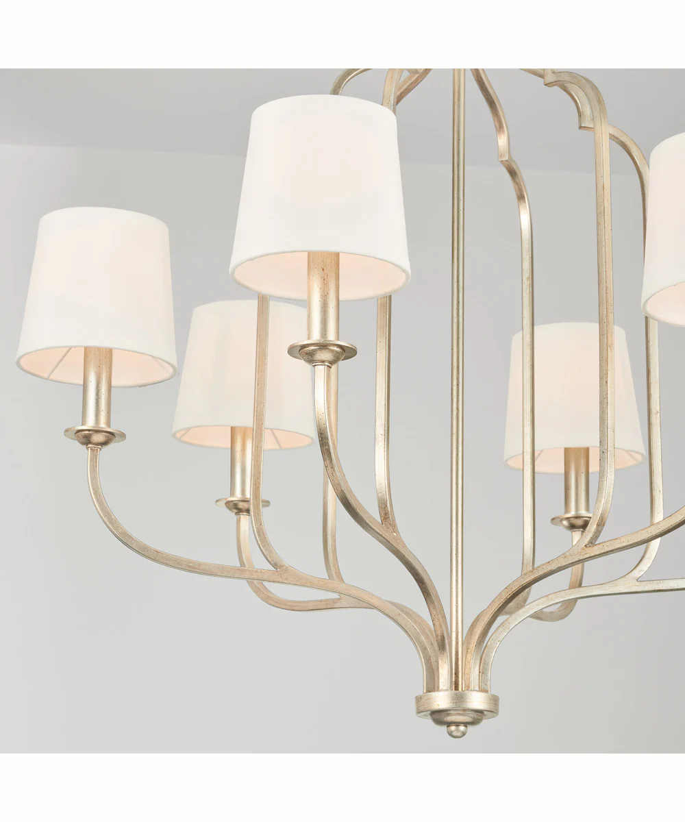 Ophelia 6-Light Chandelier Winter Gold - Image 3