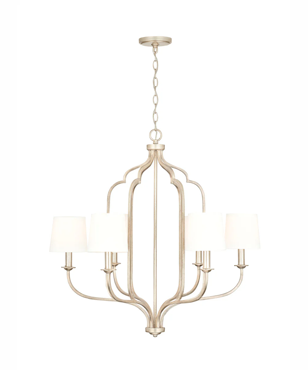 Ophelia 6-Light Chandelier Winter Gold - Image 5