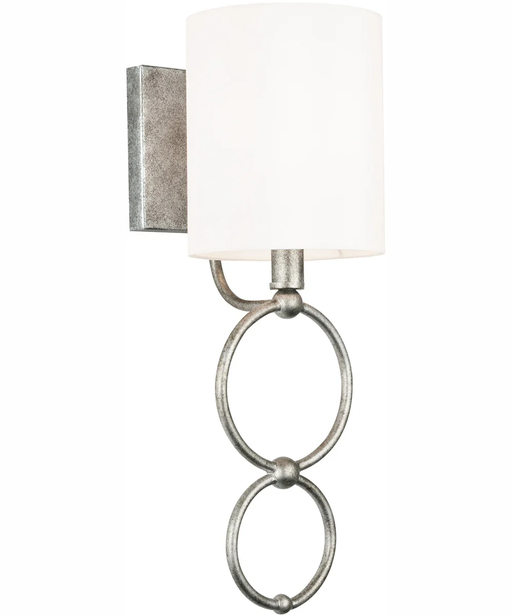 Oran 1-Light Sconce Antique Silver