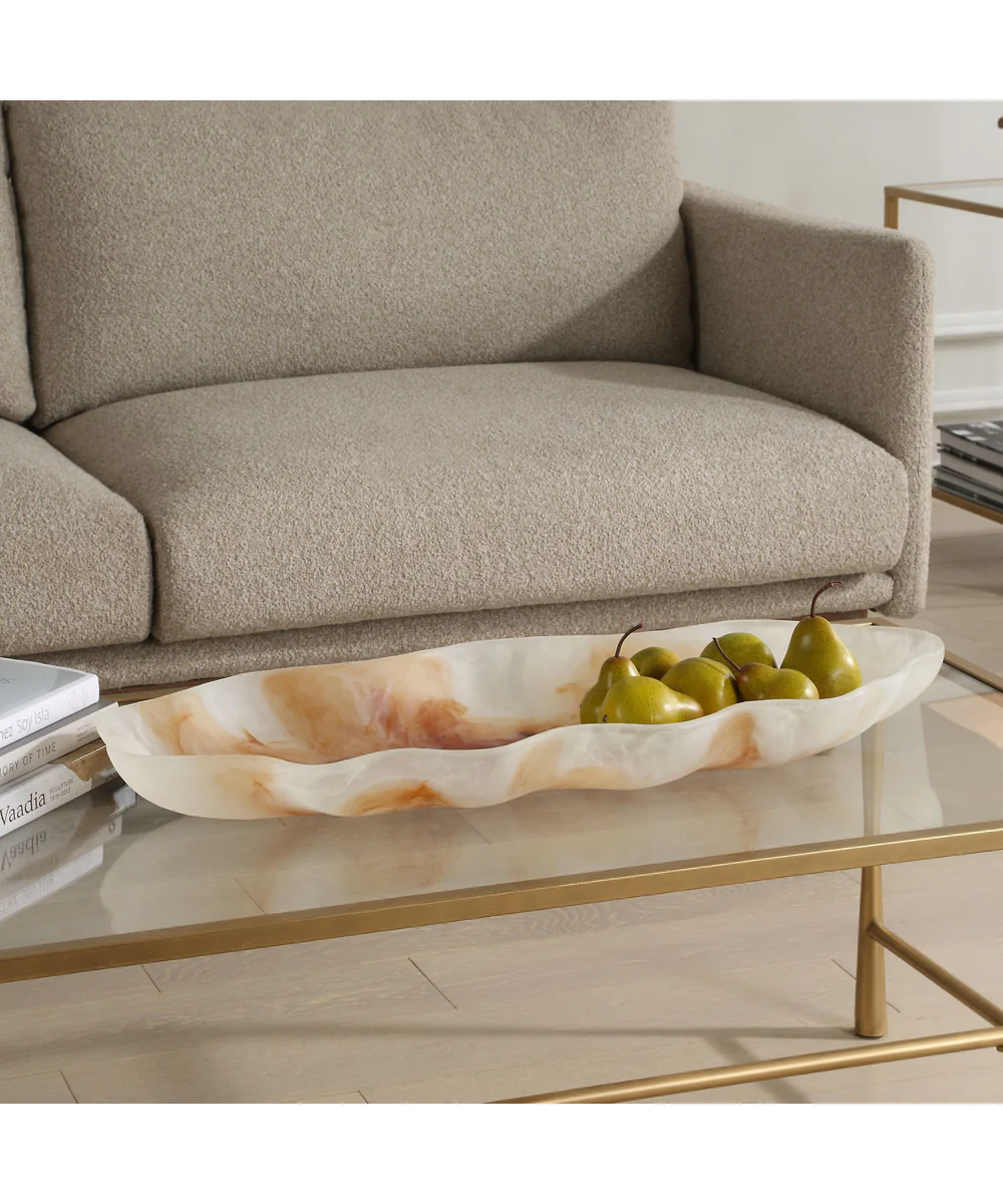 Organic Elegance Wavy Oval Bowl - Image 3