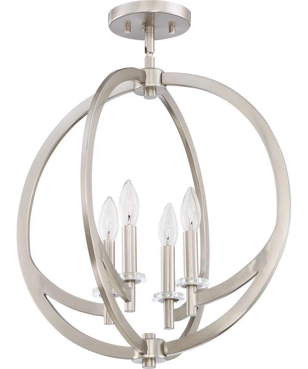 Orion 4-light Pendant Brushed Nickel - Image 4