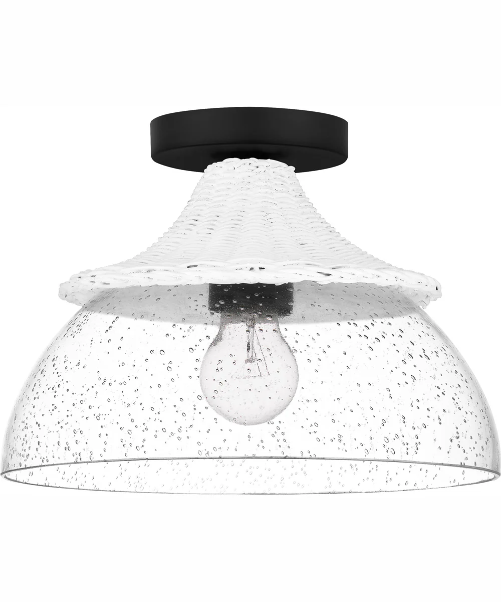 Otten Small 1-light Semi Flush Mount Matte Black - Image 3
