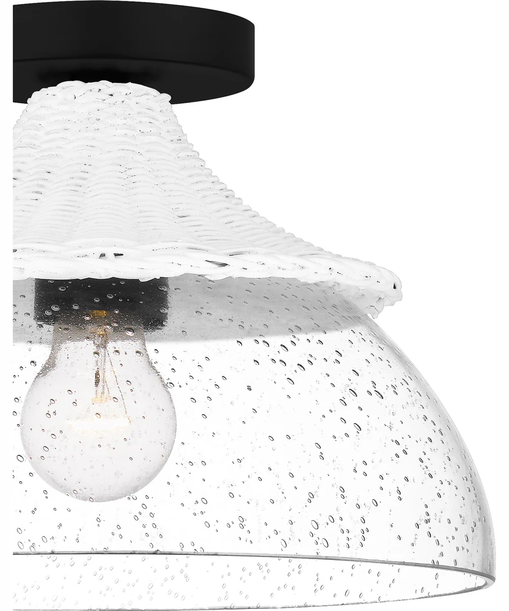 Otten Small 1-light Semi Flush Mount Matte Black - Image 6