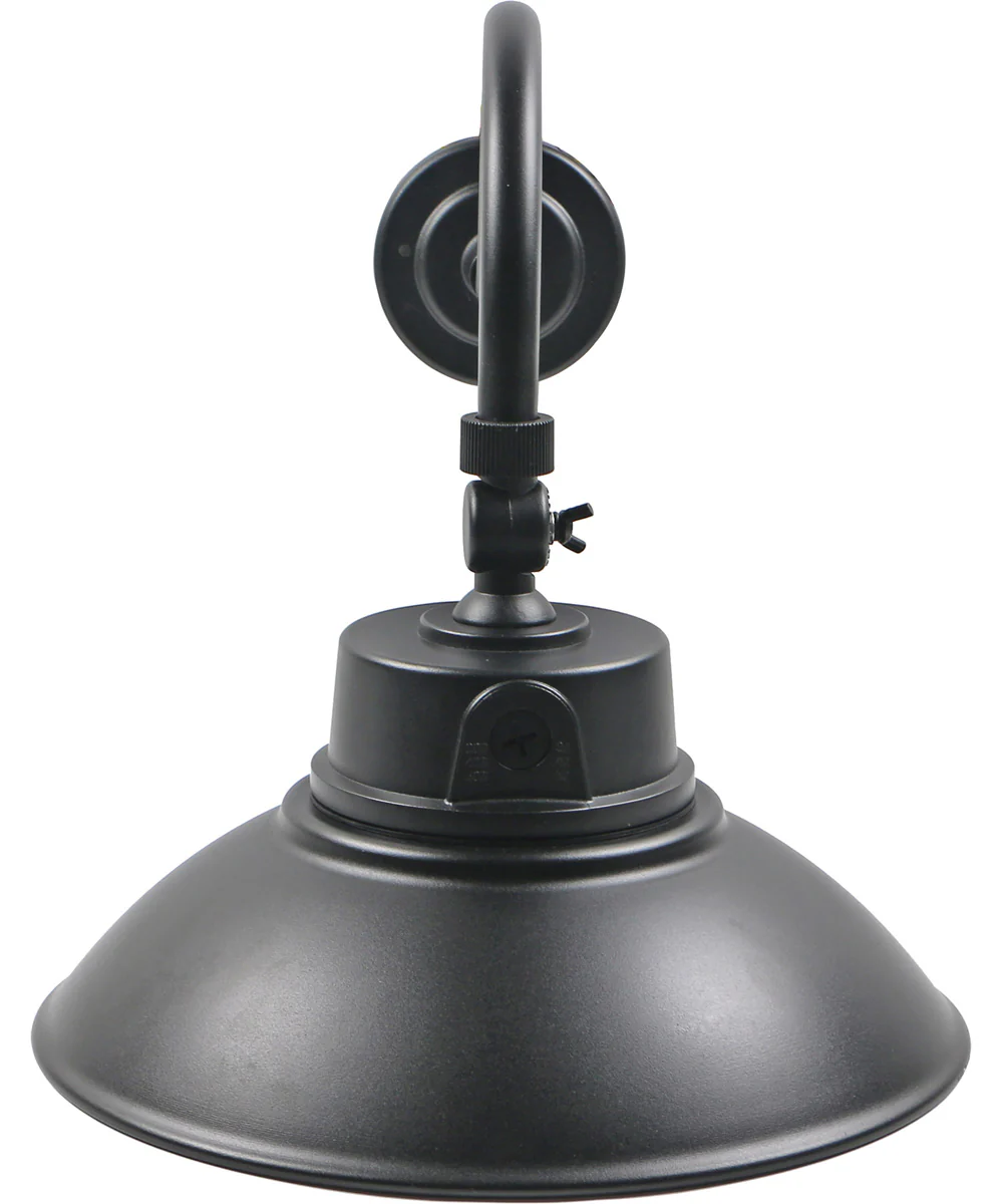 Outdoor Barn Gooseneck Wall Light Black Finish, 15"h - Image 3