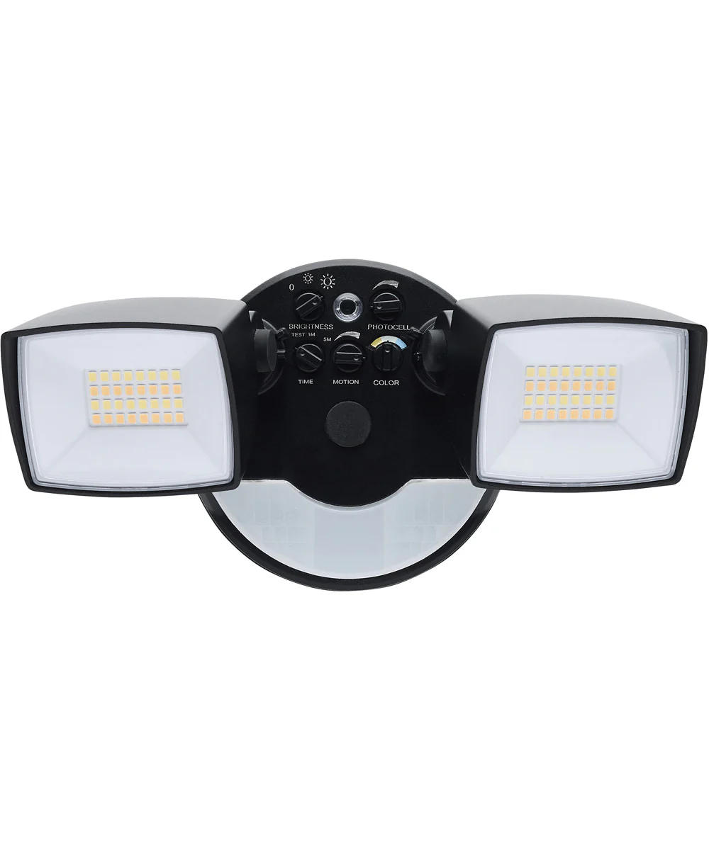 LED Security Light with Nightlight - Black Finish - Image 3