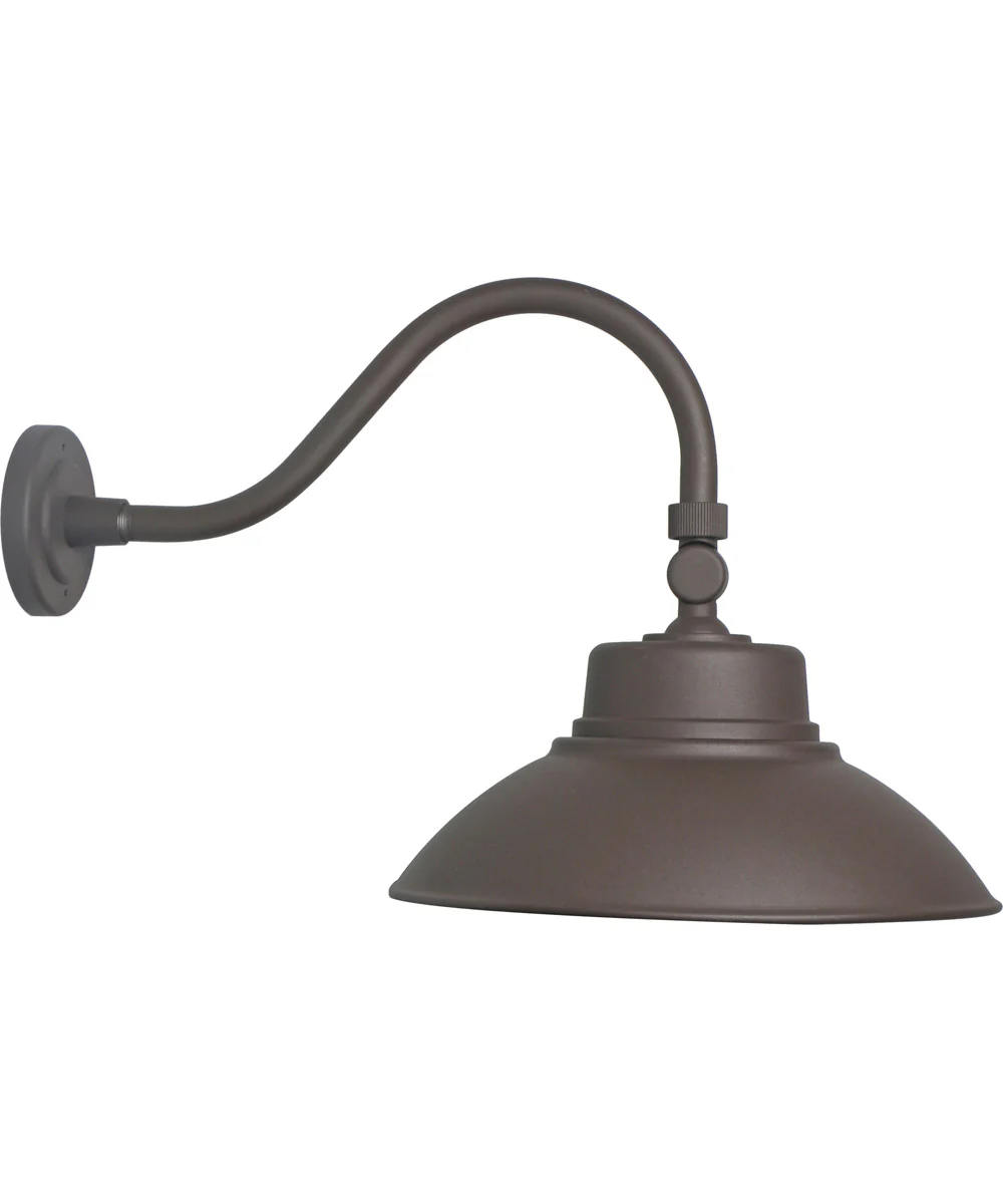 Outdoor Barn Gooseneck Wall Light Bronze Finish, 15"h - Image 2
