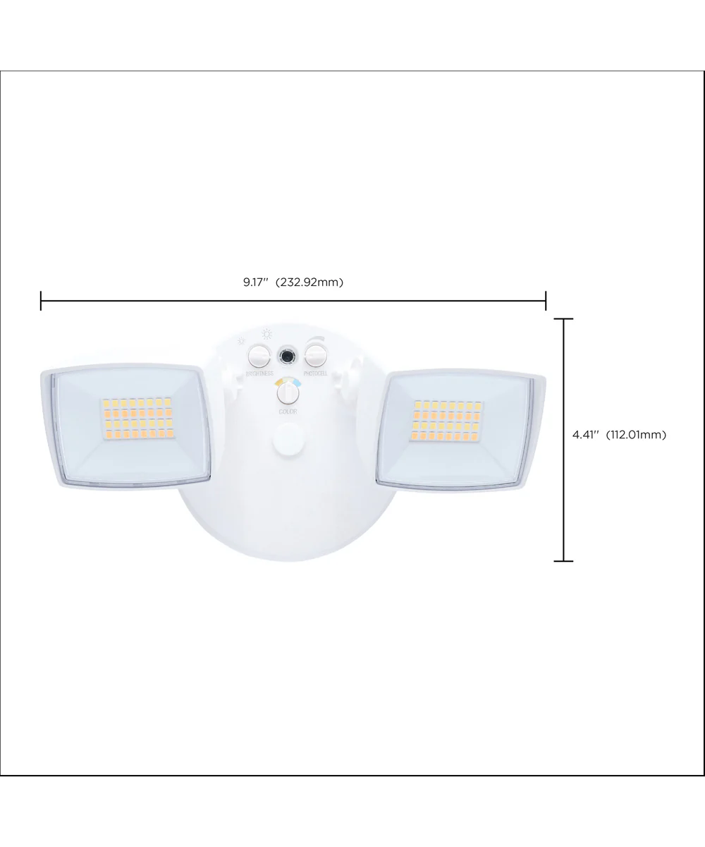 LED Security Light - White Finish - Image 8