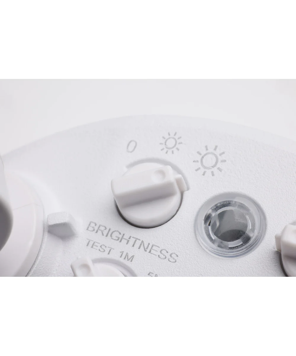 LED Security Light with Nightlight - White Finish - Image 6