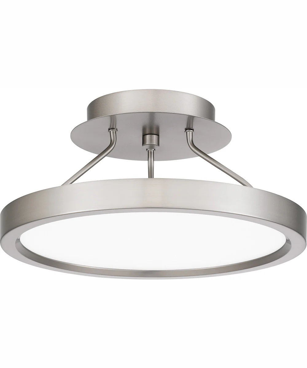 Outskirts Small Semi Flush Mount Brushed Nickel - Image 2