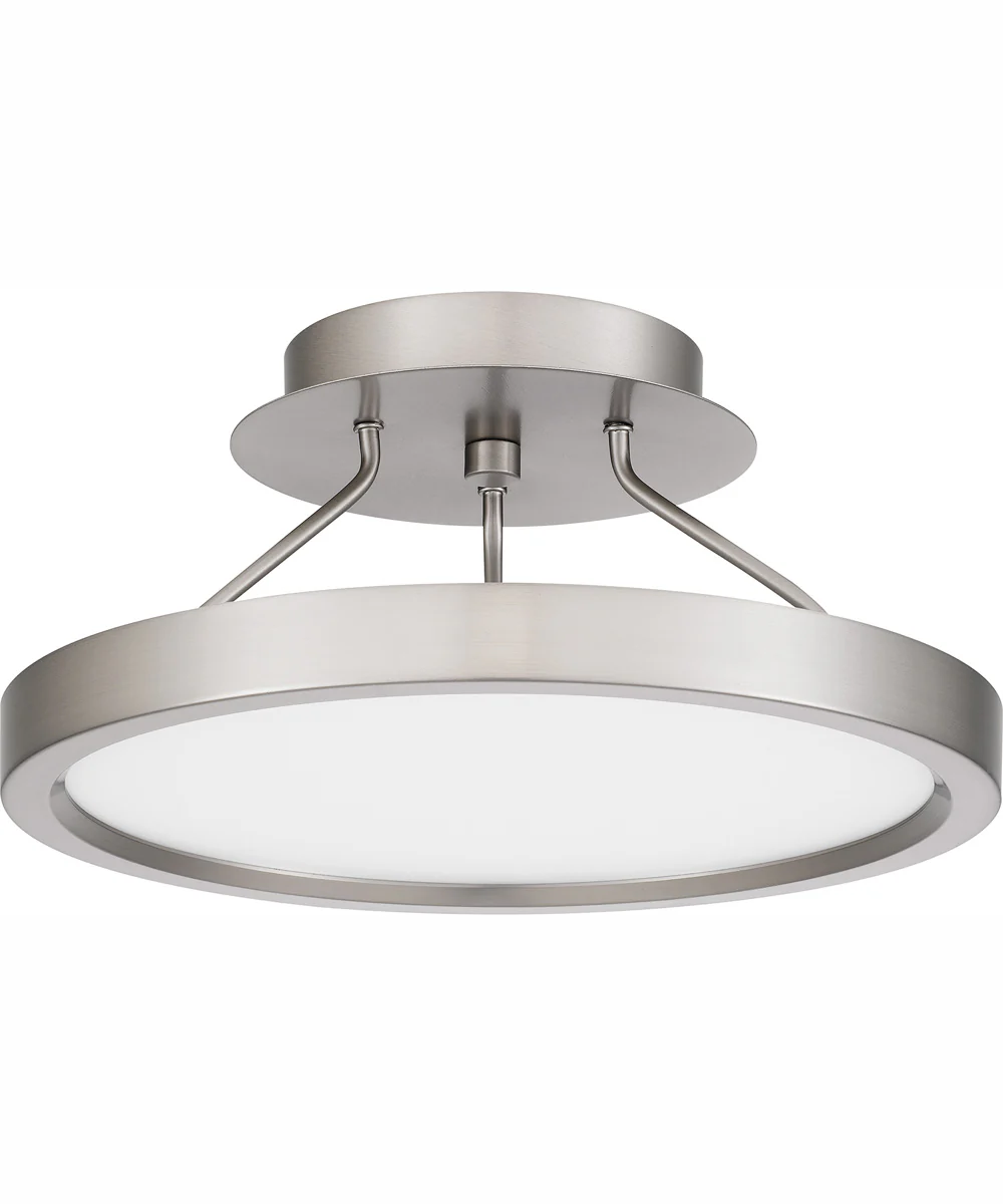 Outskirts Small Semi Flush Mount Brushed Nickel - Image 3