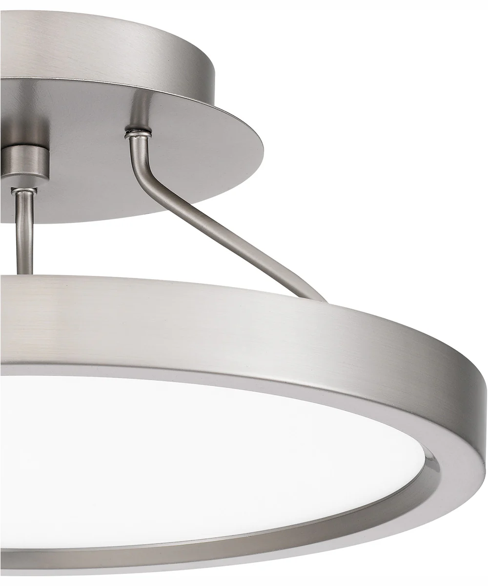 Outskirts Small Semi Flush Mount Brushed Nickel - Image 6