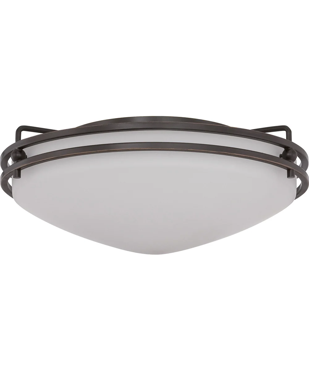 Ozark Medium 2-light Flush Mount Palladian Bronze - Image 3