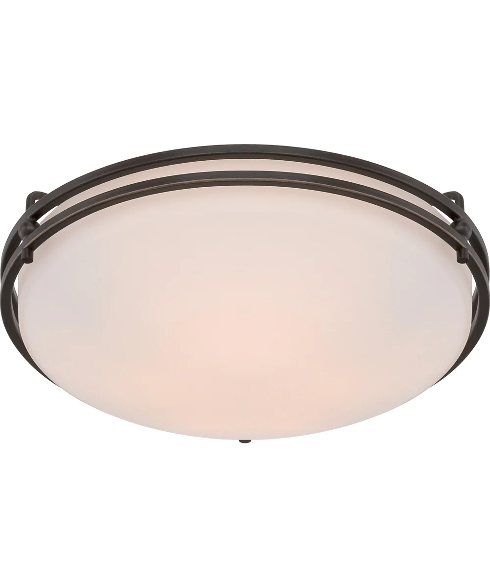 Ozark Medium 2-light Flush Mount Palladian Bronze - Image 4