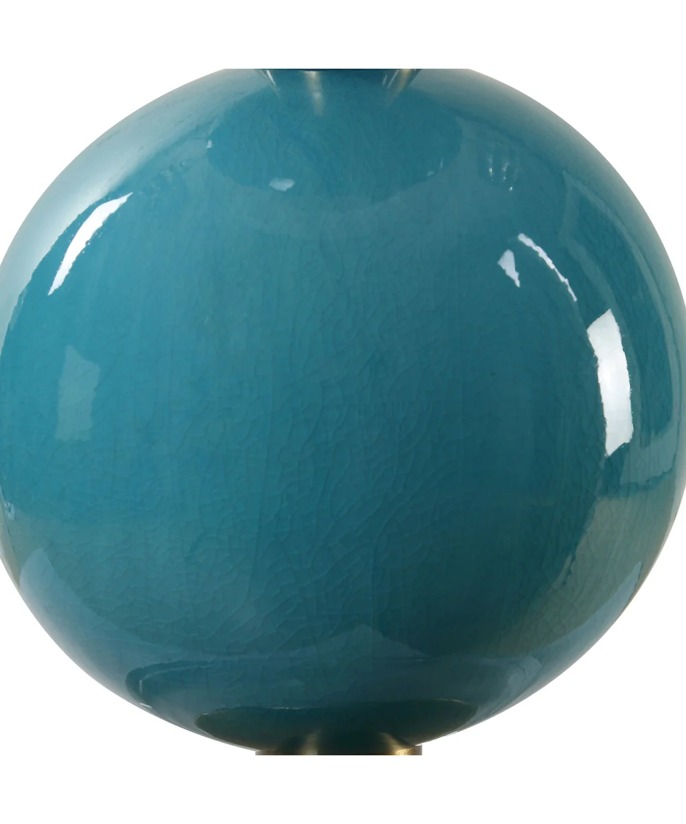 Palawan Blue Glaze Table Lamp - Image 7