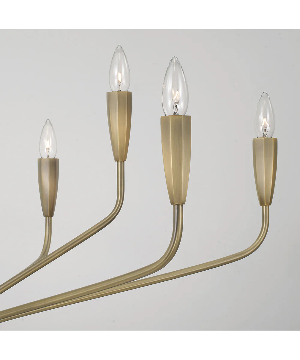 Palmer 10-Light Chandelier Antiqued Brass - Image 3