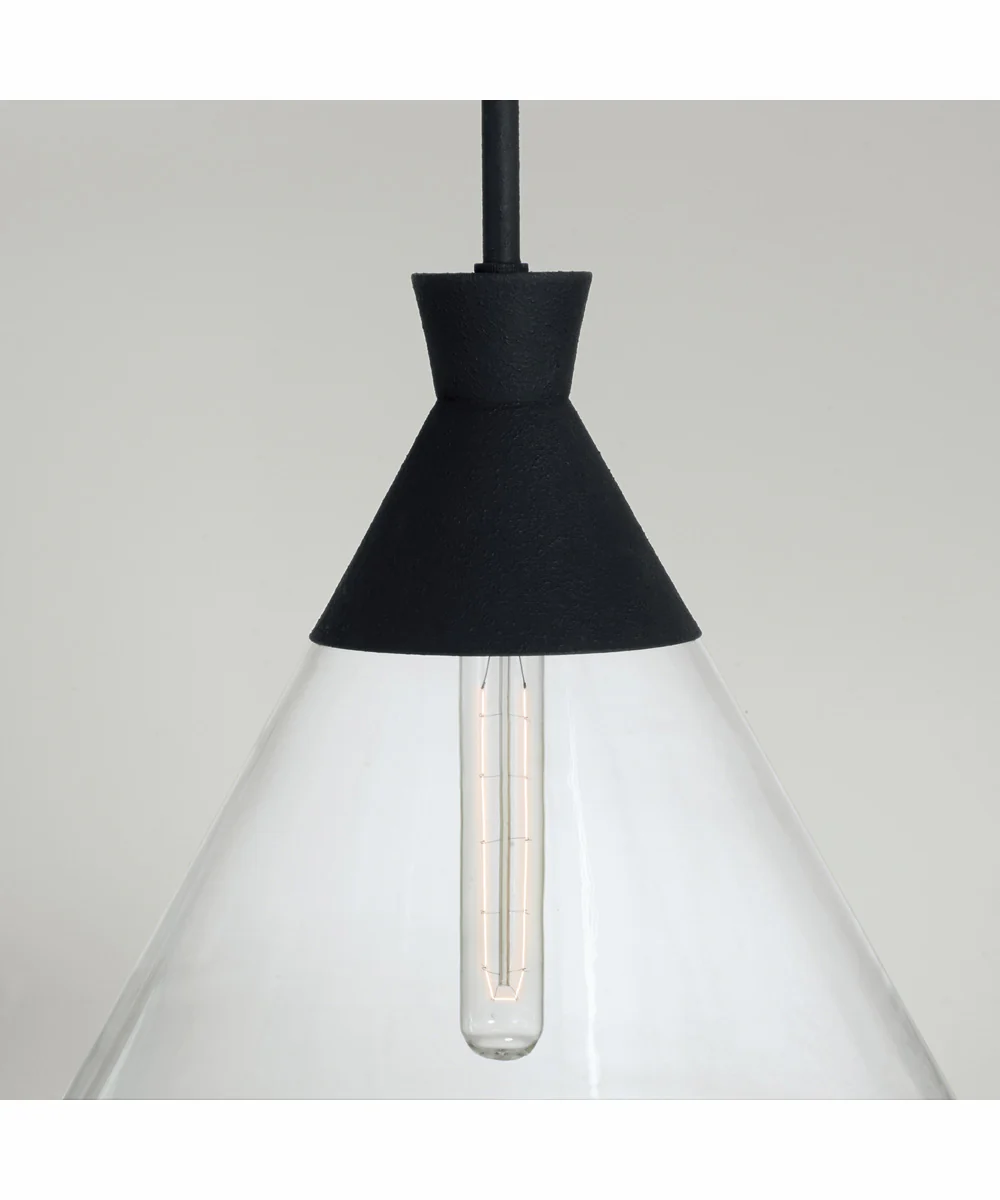 Paloma 1-Light Pendant Textured Black - Image 3