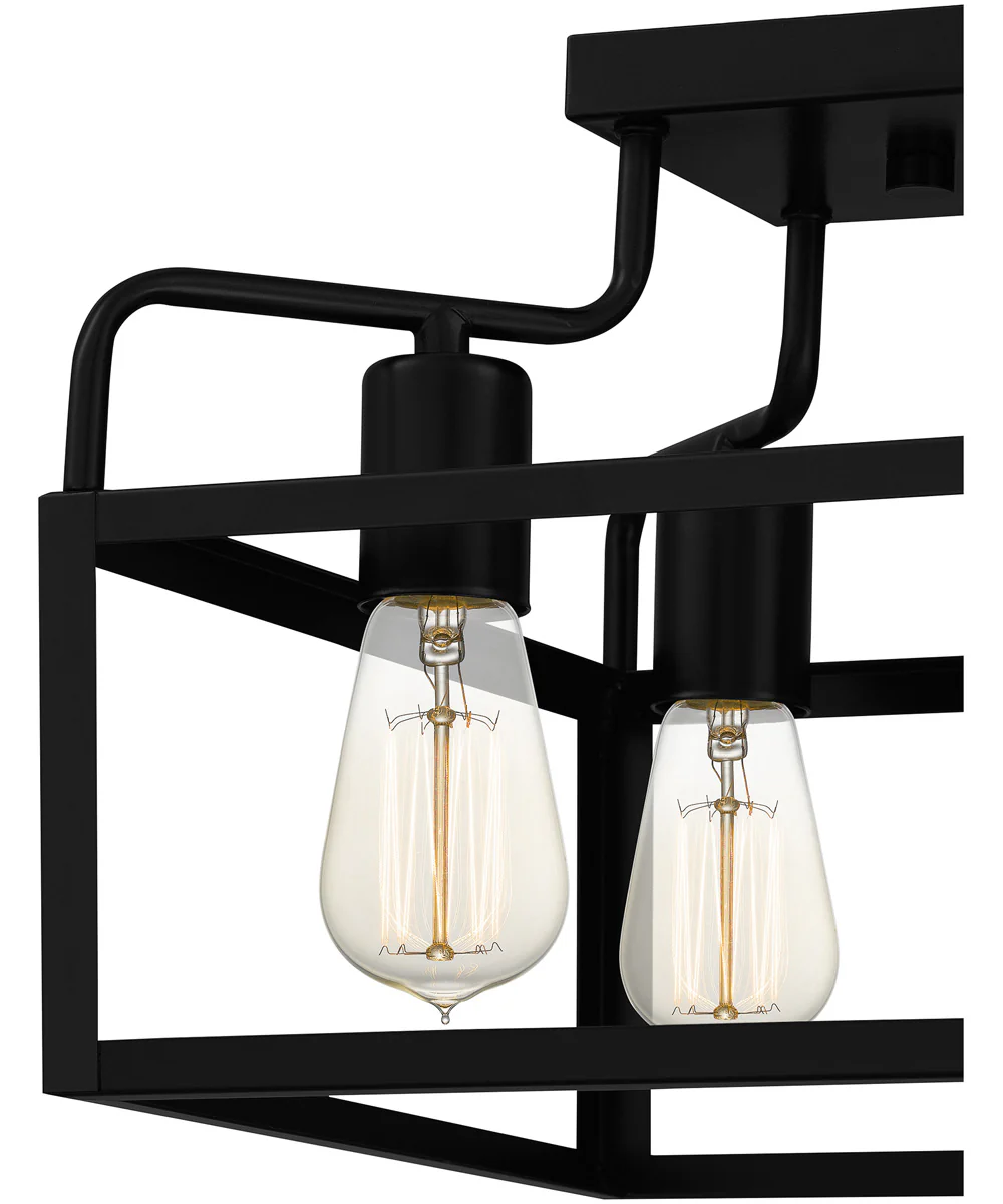 Paulsen 4-light Semi Flush Mount Matte Black - Image 6