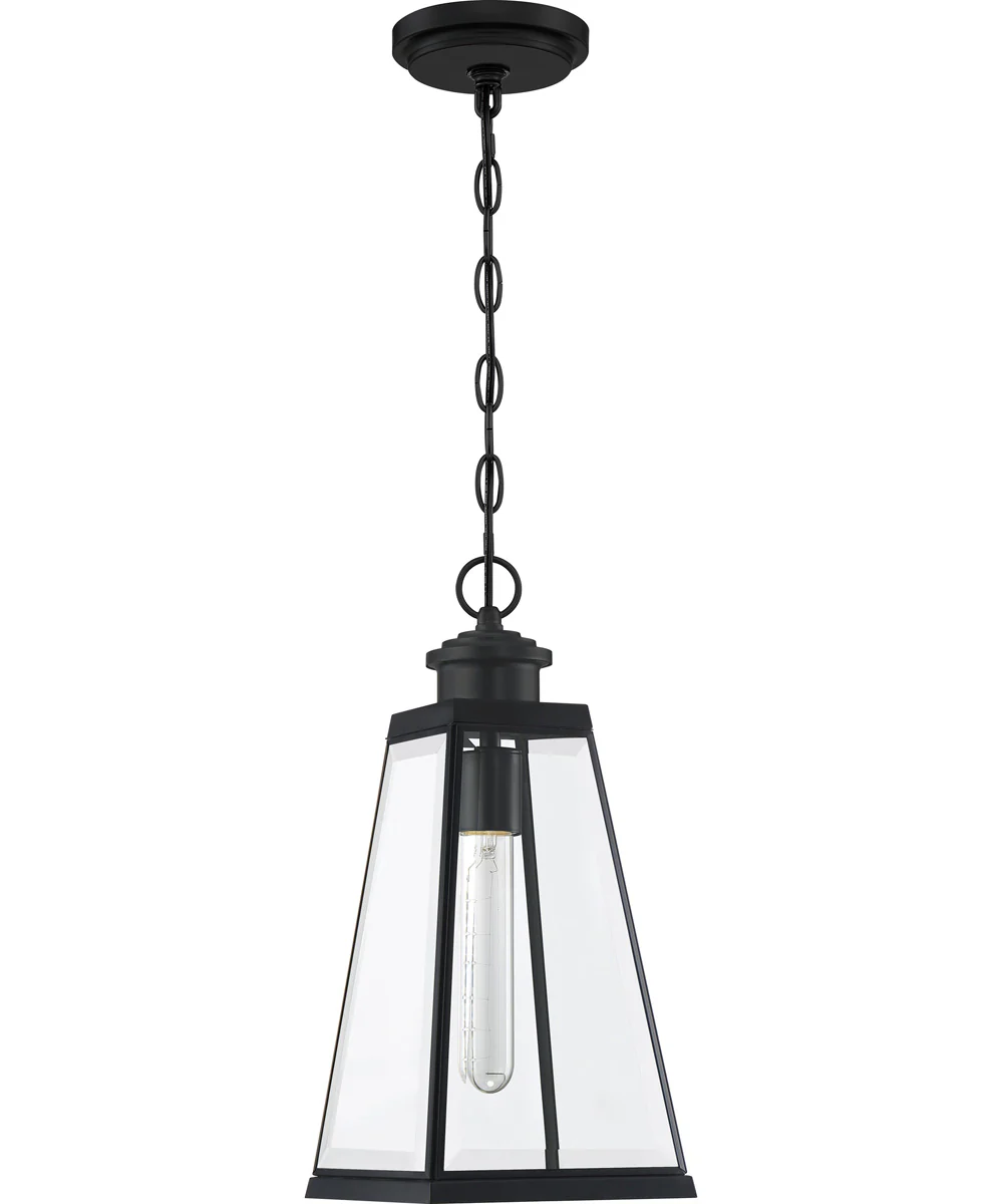 Paxton Medium 1-light Outdoor Pendant Light Matte Black - Image 3