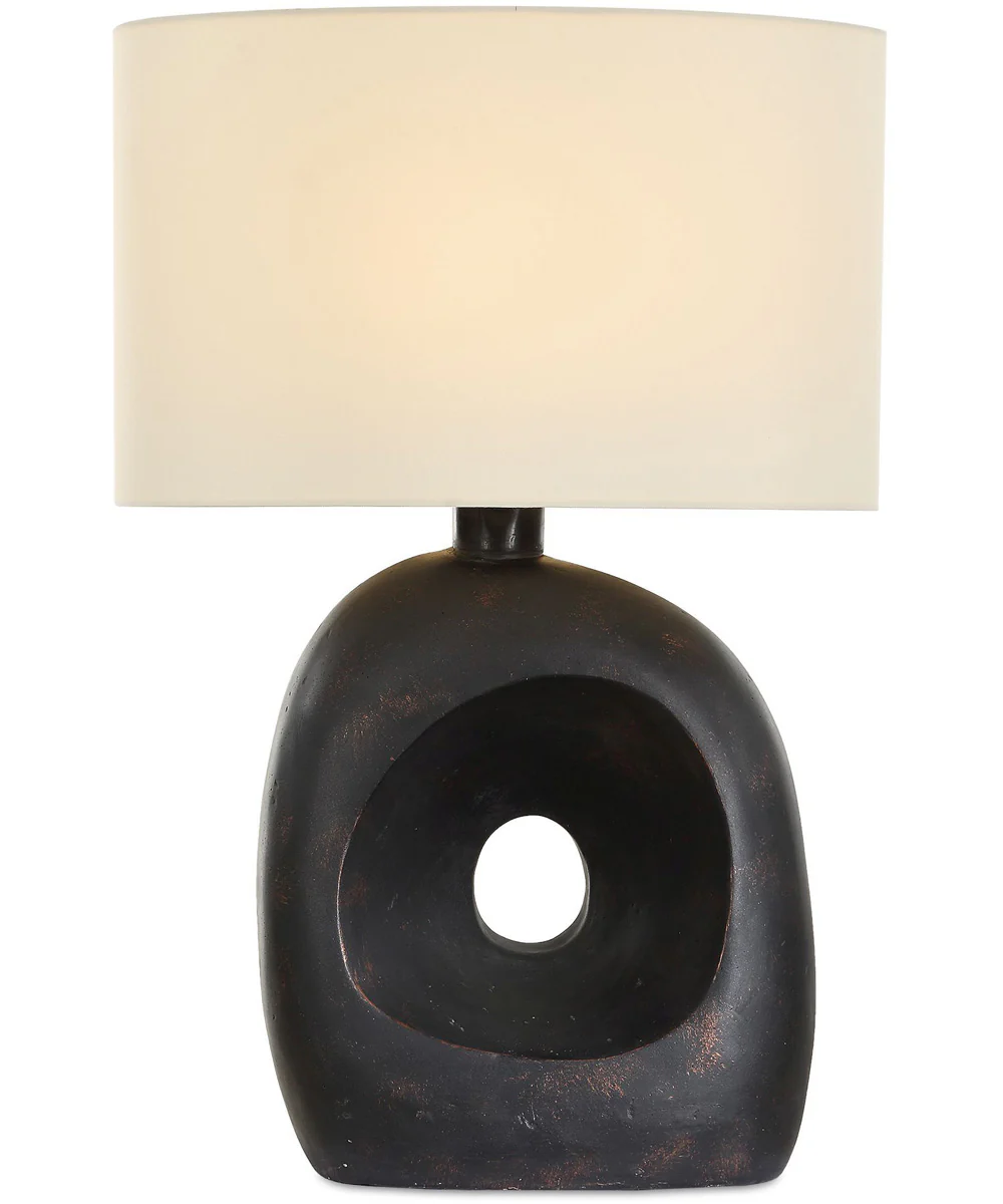 Peephole Outdoor Bronze Table Lamp