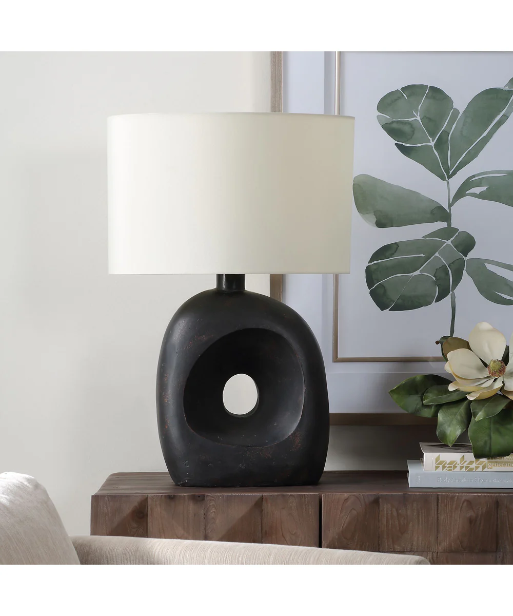 Peephole Outdoor Bronze Table Lamp - Image 4