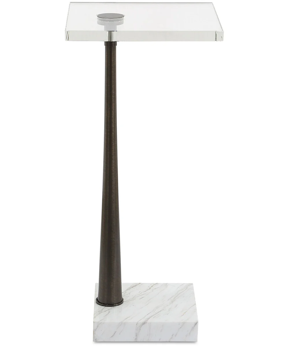 Pelton Marble Glass Drink Table