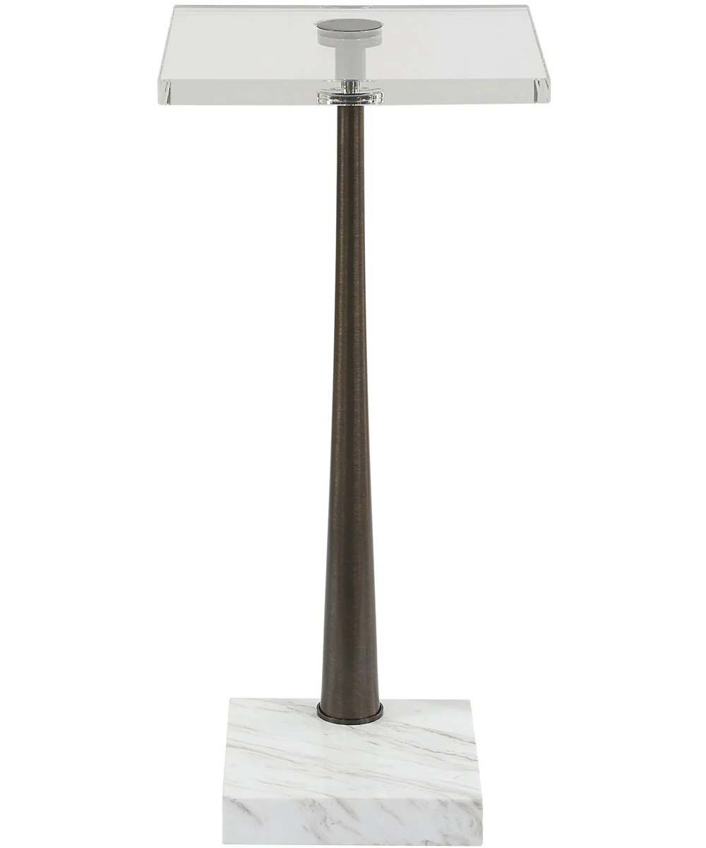 Pelton Marble Glass Drink Table - Image 3