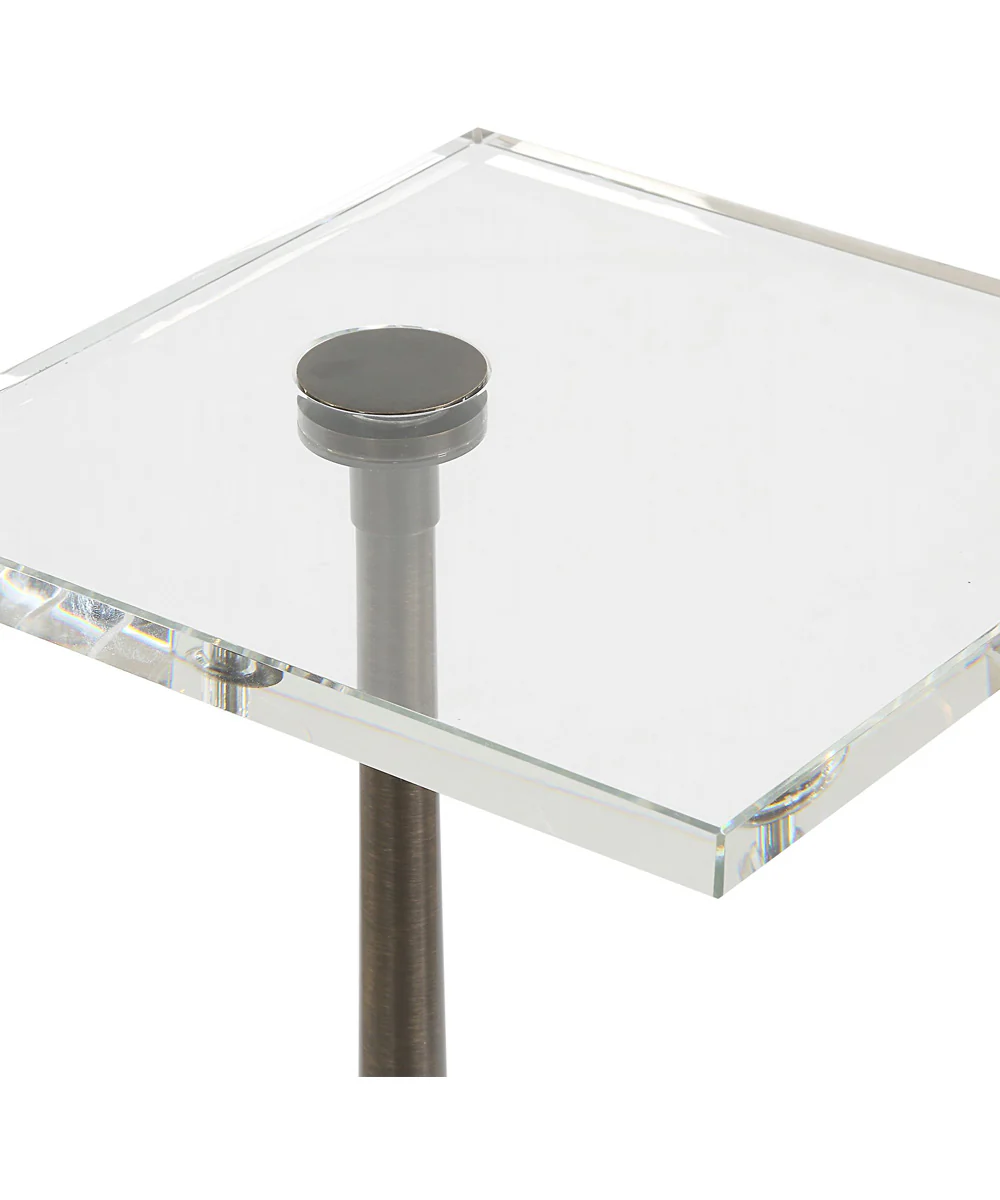 Pelton Marble Glass Drink Table - Image 4