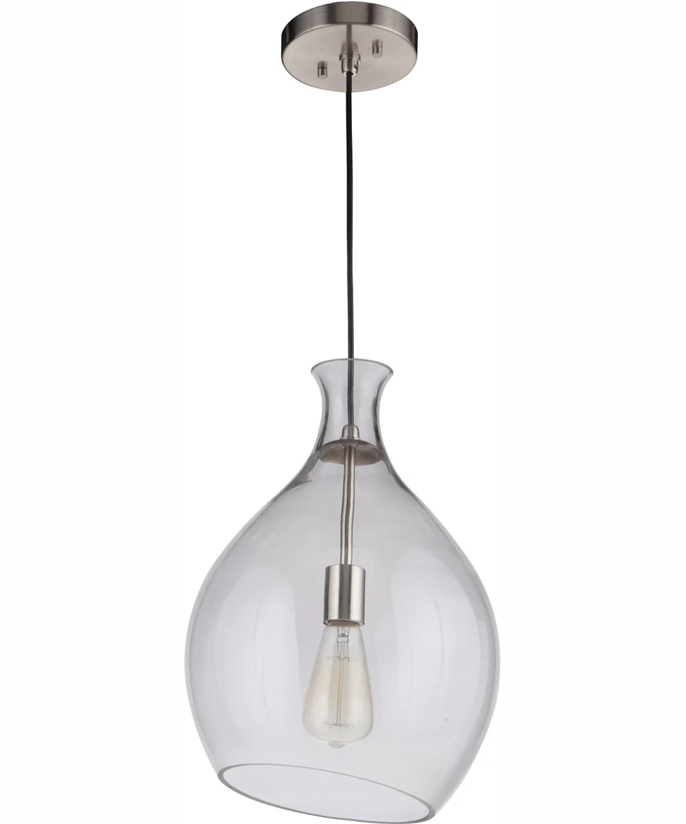 Pendant 1-Light Pendant Brushed Polished Nickel