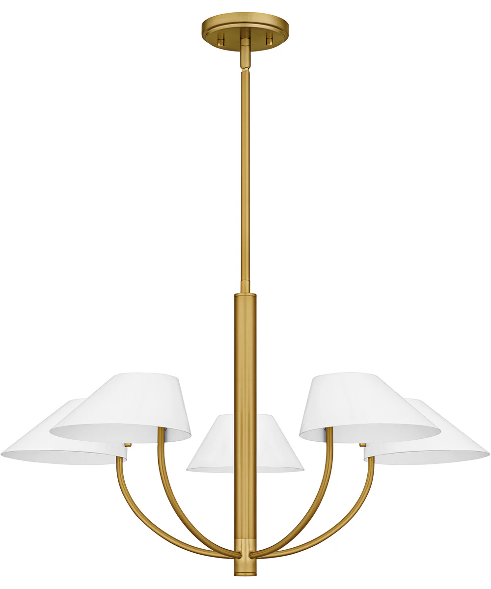 Penley 5-light Chandelier Brushed Gold - Image 2