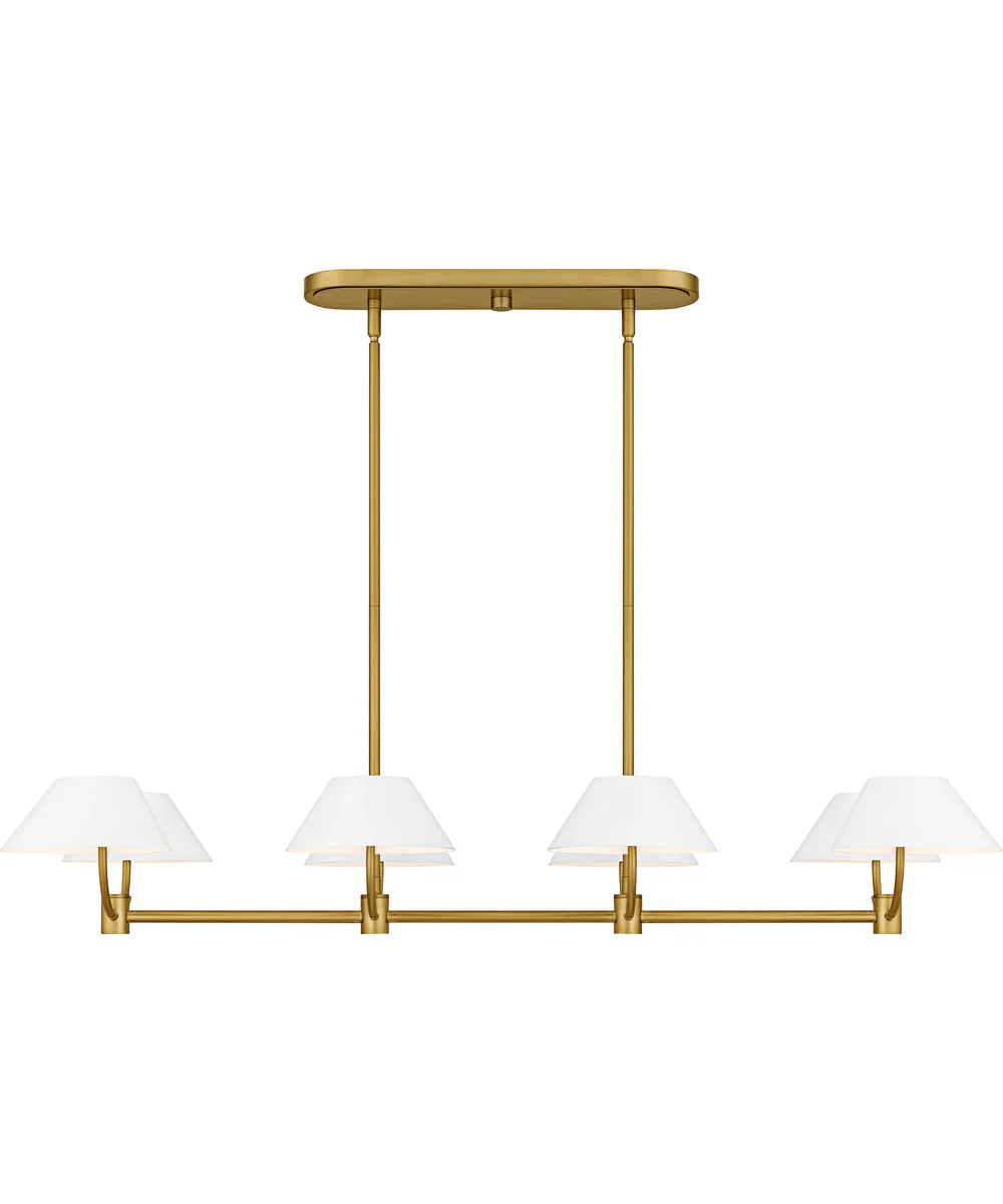 Penley Medium 8-light Island Light Brushed Gold - Image 3