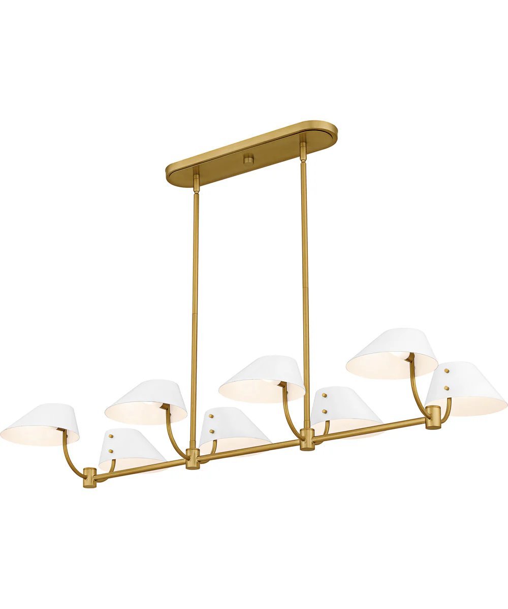 Penley Medium 8-light Island Light Brushed Gold - Image 4