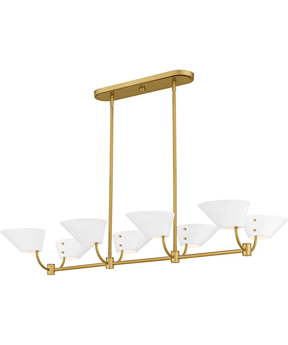 Penley Medium 8-light Island Light Brushed Gold - Image 5