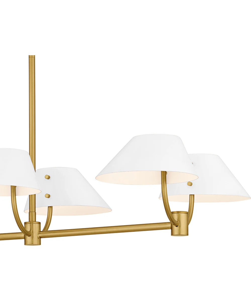Penley Medium 8-light Island Light Brushed Gold - Image 7
