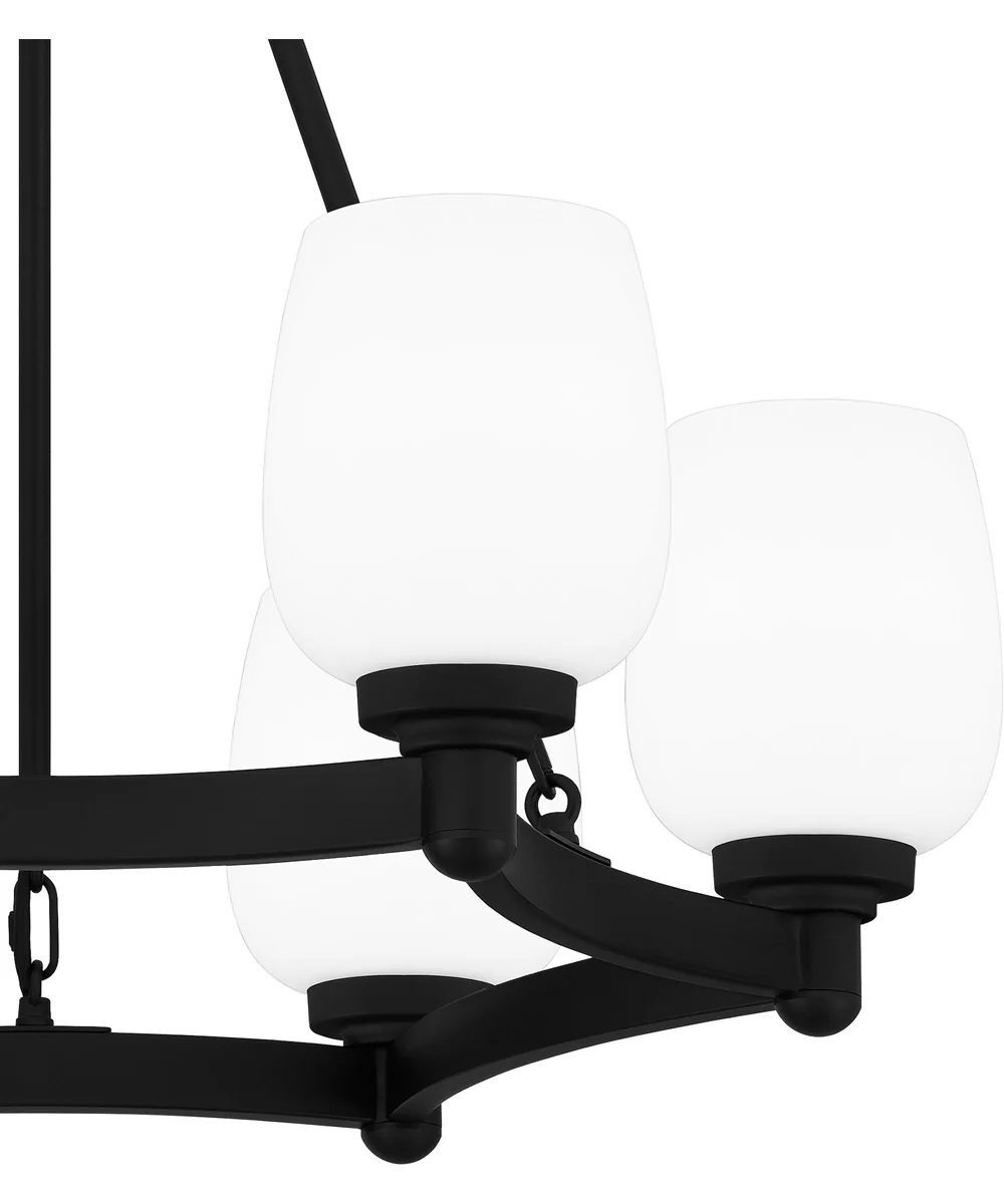 Penning 6-light Chandelier Matte Black - Image 5