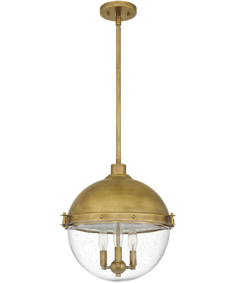 Perrine 3-light Pendant Weathered Brass - Image 3
