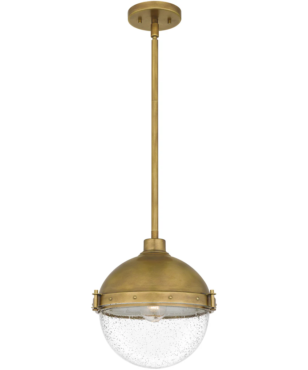 Perrine Small 1-light Mini Pendant Weathered Brass - Image 2