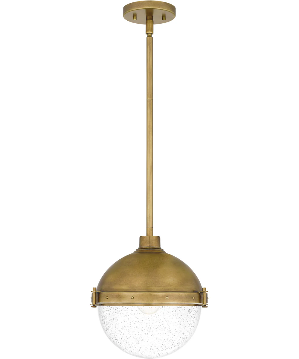 Perrine Small 1-light Mini Pendant Weathered Brass - Image 4