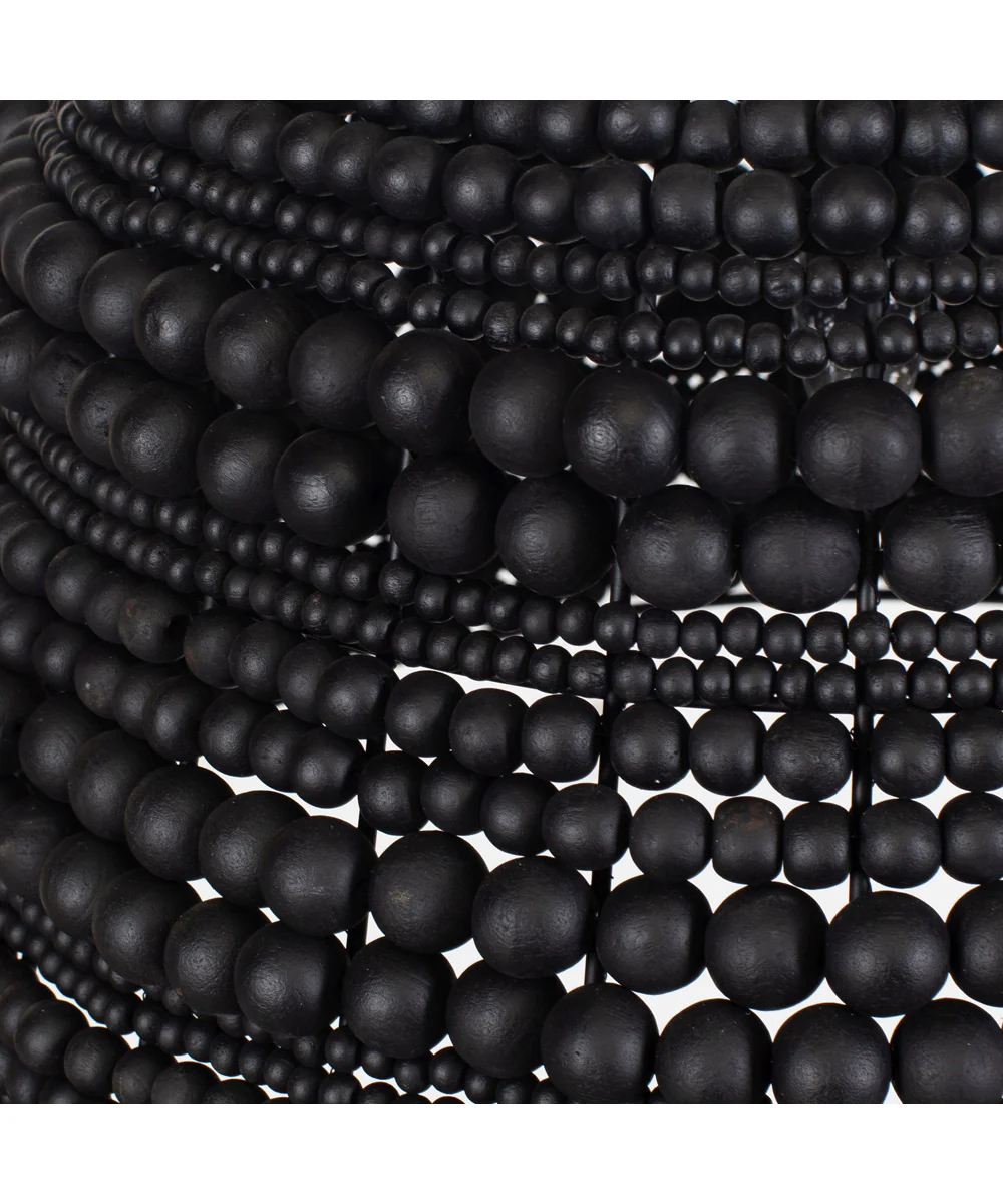 Persephone Black Bead 1 Light Pendant - Image 4