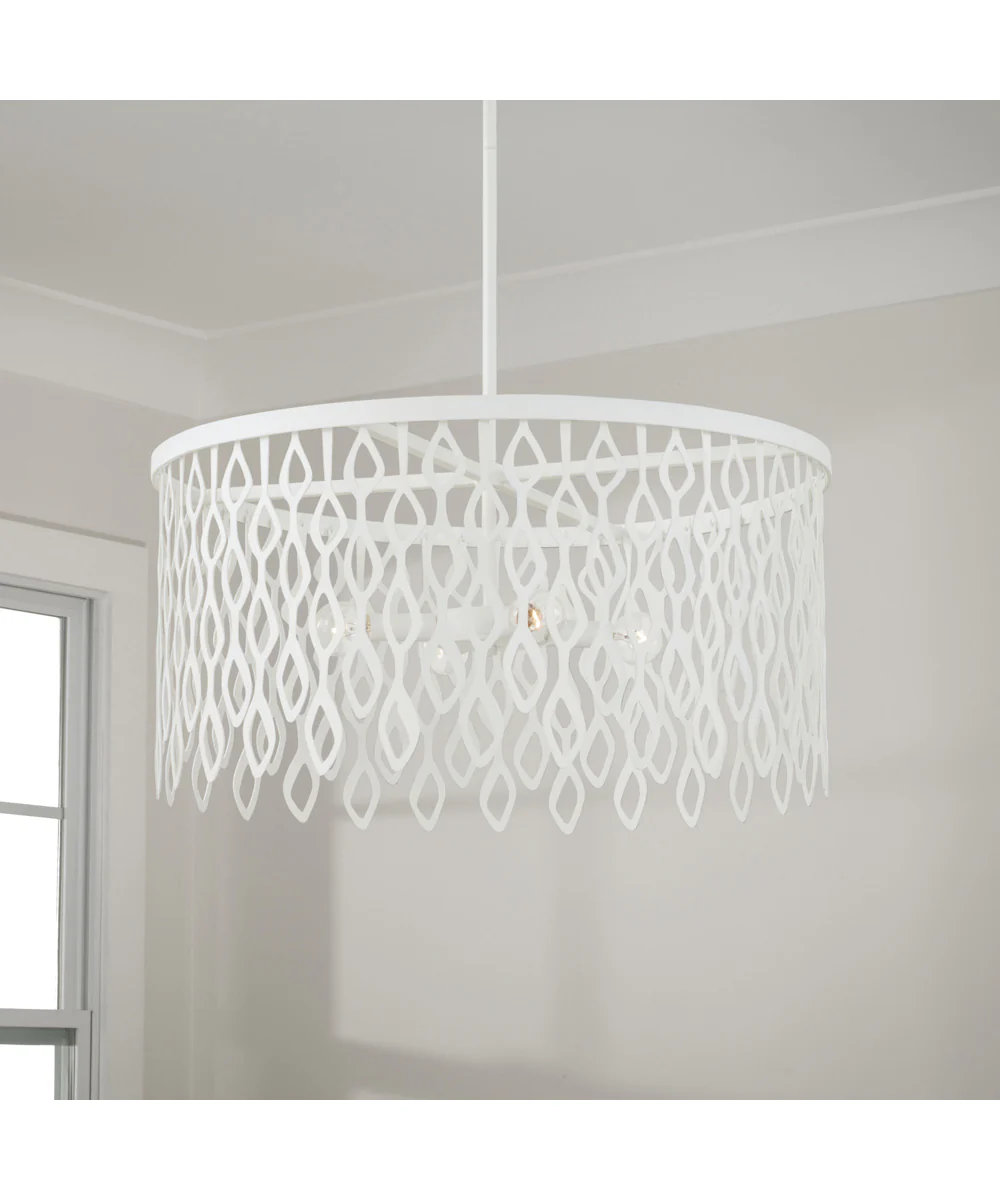 Phoebe 4-Light Pendant Matte White - Image 2