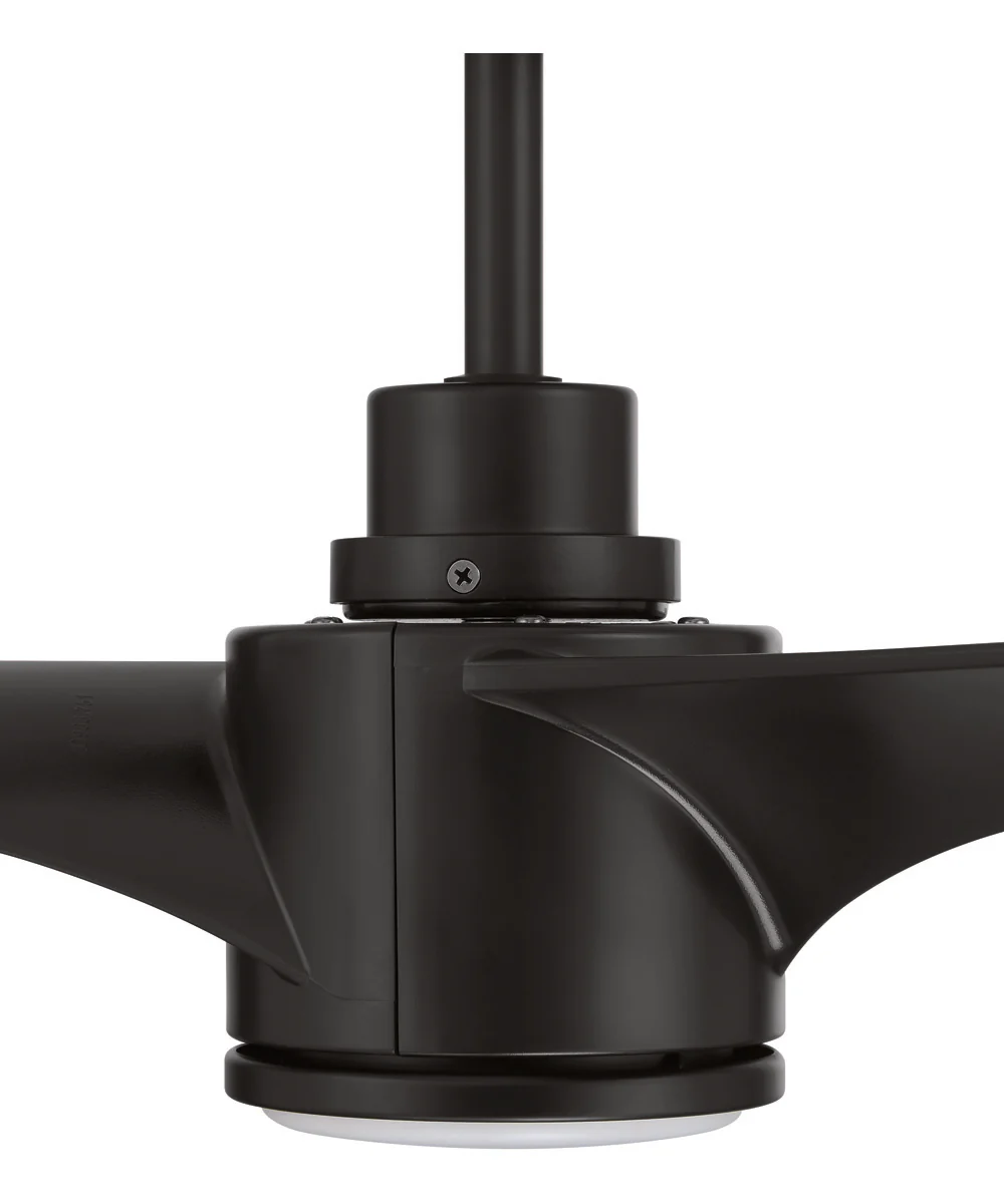 Phoebe 52" 3-Blade Indoor/Outdoor Damp Ceiling Fan Fan Flat Black - Image 3