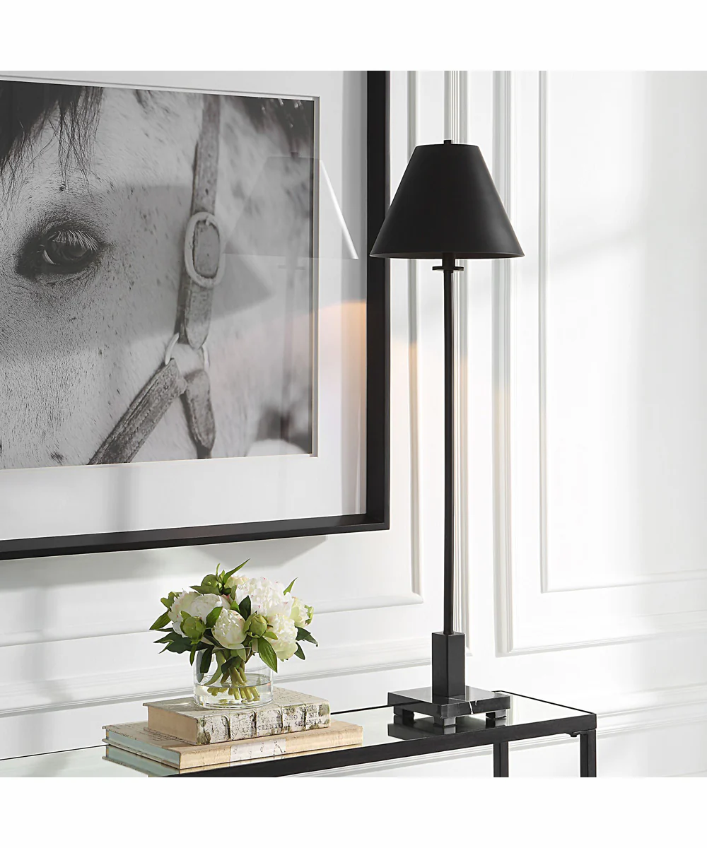 Pilot Black Buffet Lamp - Image 2