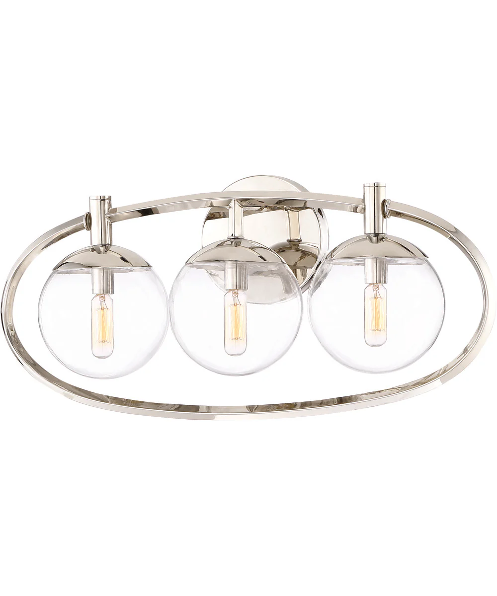Piltz 3-Light Vanity Polished Nickel - Image 2